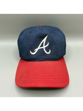 Atlanta Braves OC Outdoor Cap Adult OSFM MLB Blue Red Cap Hat